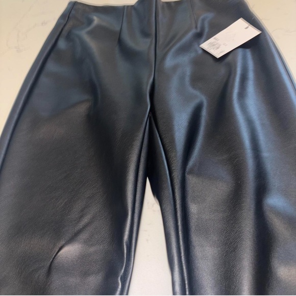 SO Black Faux Leather Leggings - Picture 3 of 4